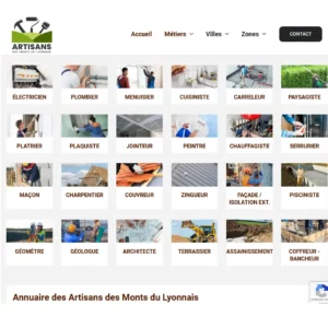 Site pour trouver des artisans dans les monts du lyonnais